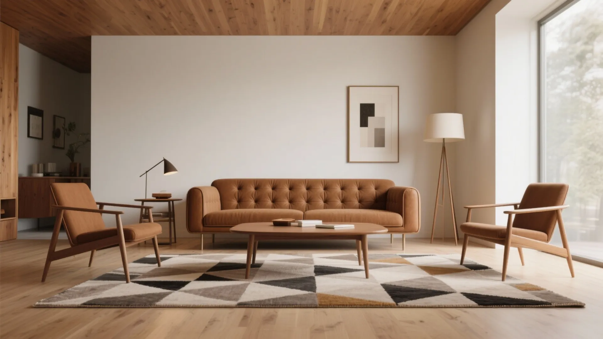 6. Mid-Century Modern Accents