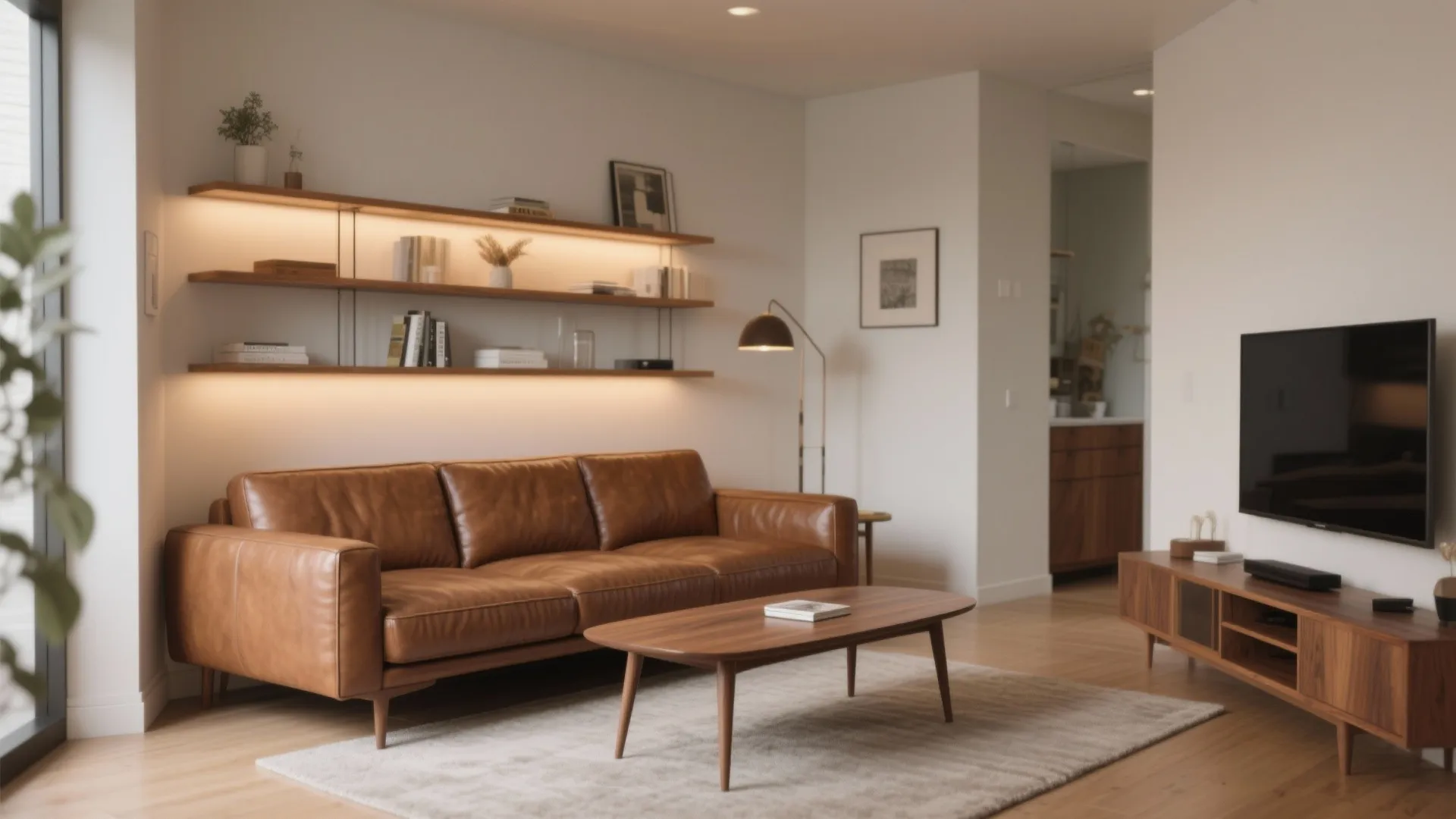 3. Mid-Century Vibe: Wood Tones and Clean Lines