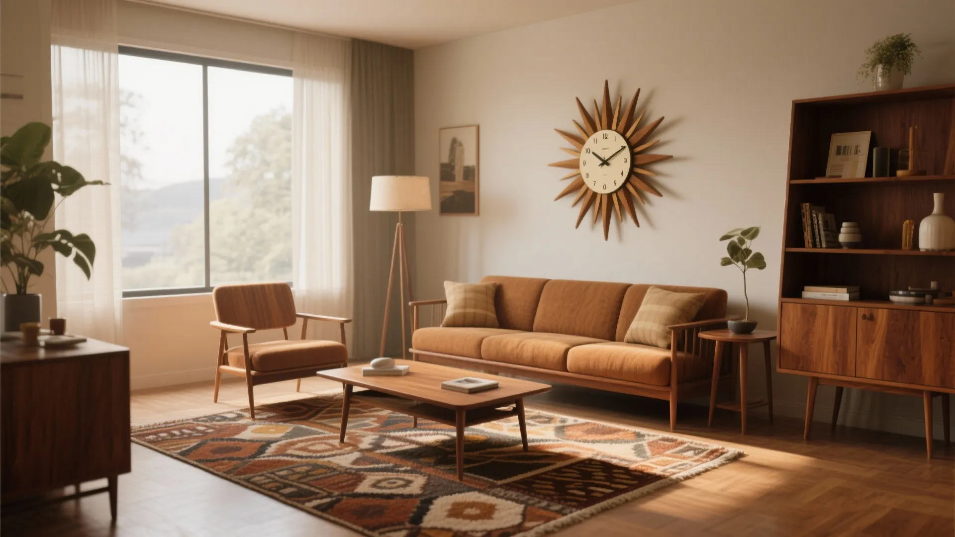 Mid-Century Modern Clock