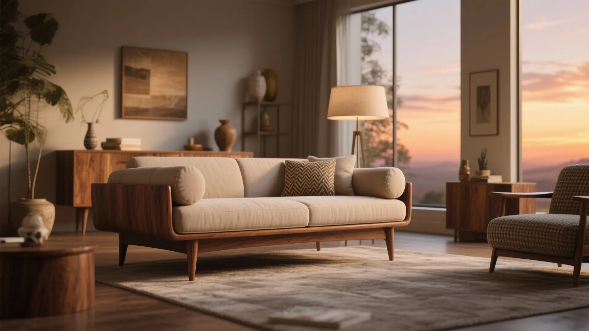 3. Mid-century Modern Diwan