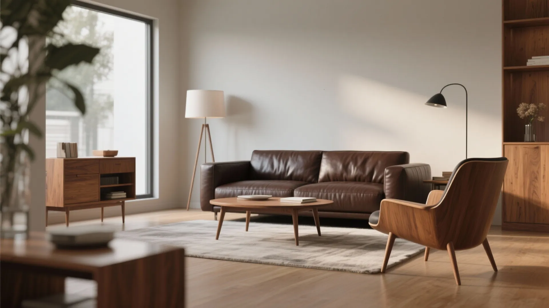 8. Blend with Mid-Century Modern Accents