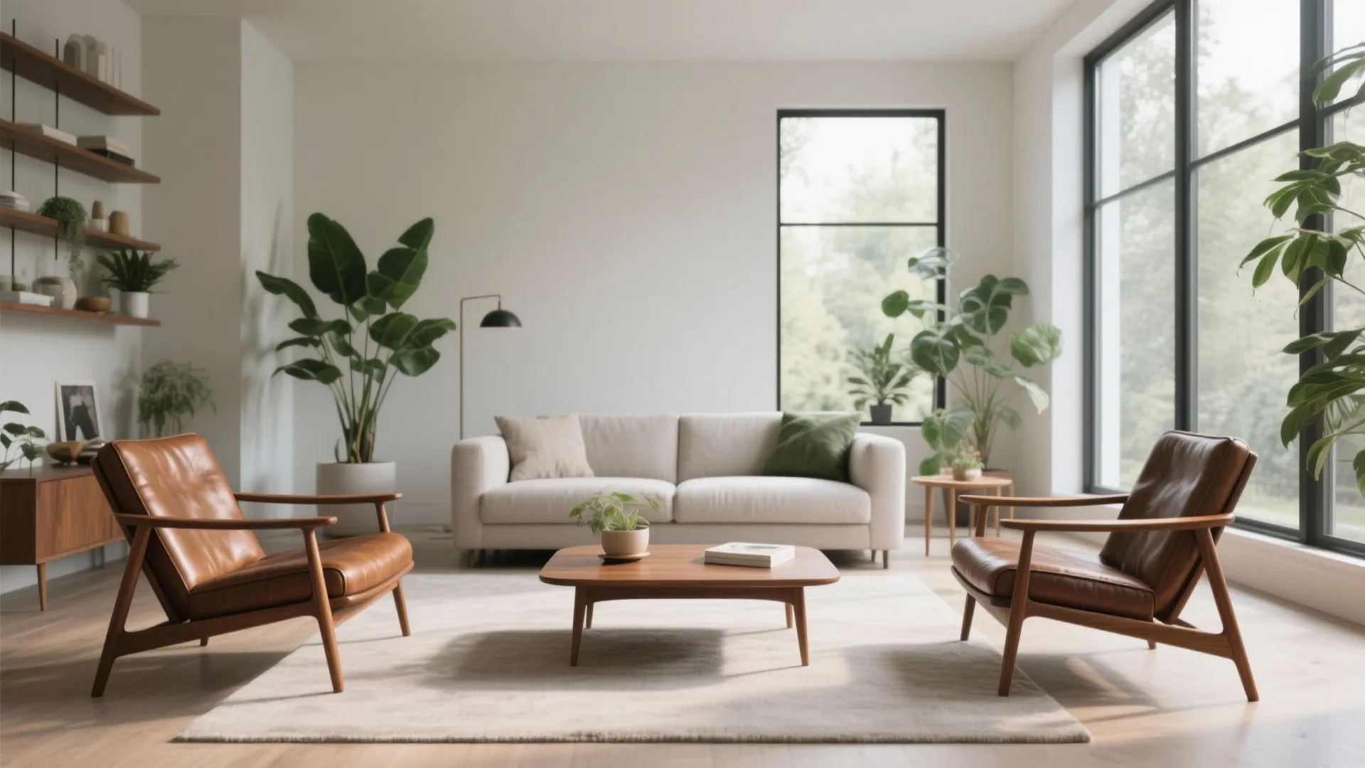 2. Mid-Century Modern Lounge Chairs