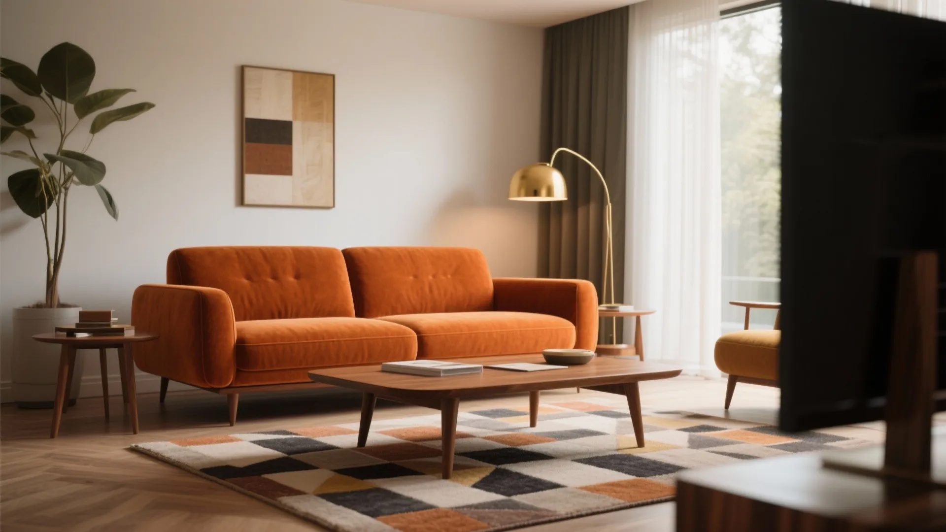2. Retro Mid-Century Vibes
