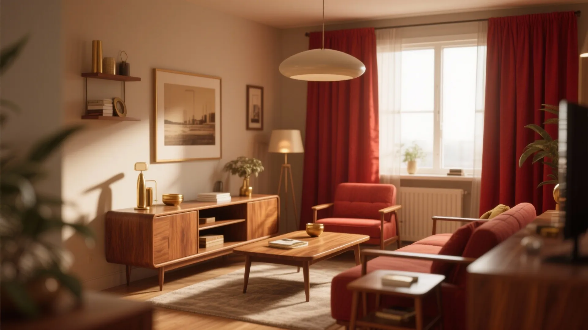 Mid-century modern pairing