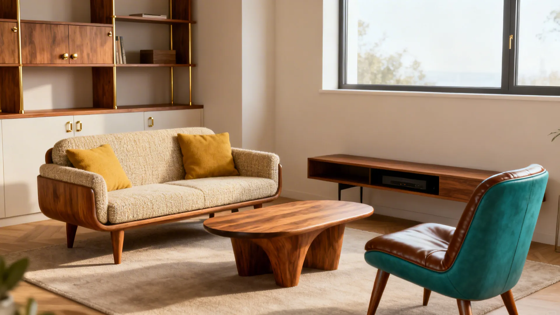 5 Mid-Century Modern Living Room Set Ideas