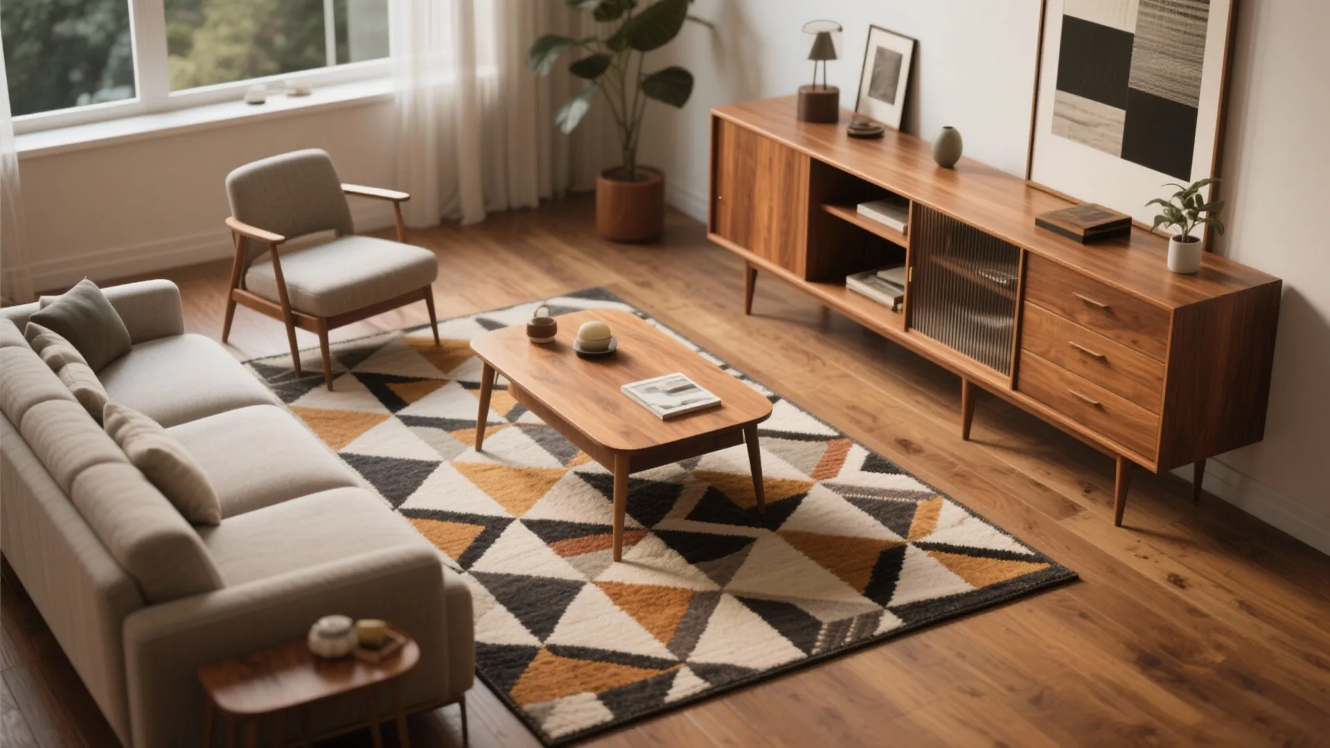 8. Mid-Century Modern Accents