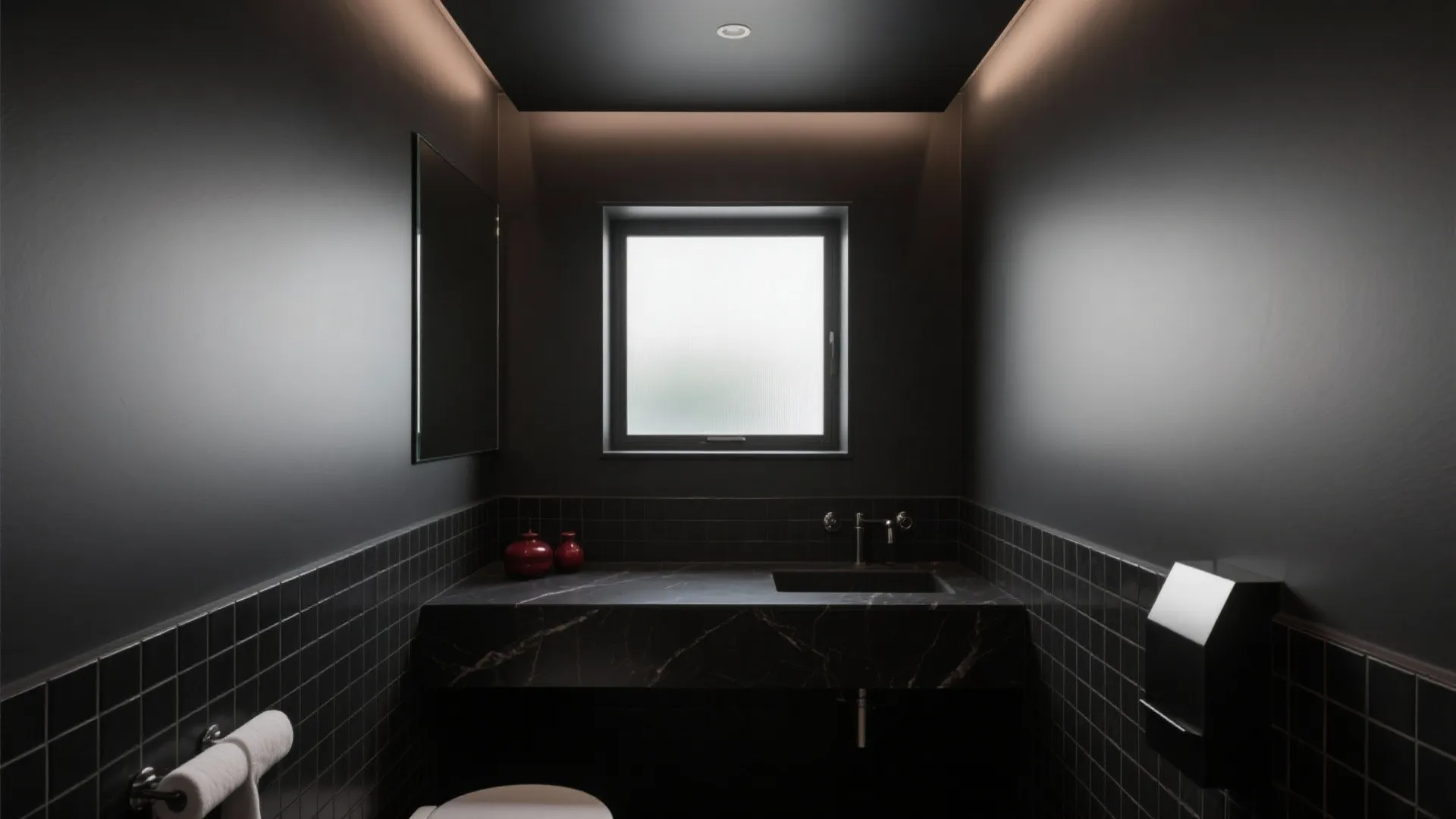 1. Paint It Midnight: Dark, Matte Surfaces