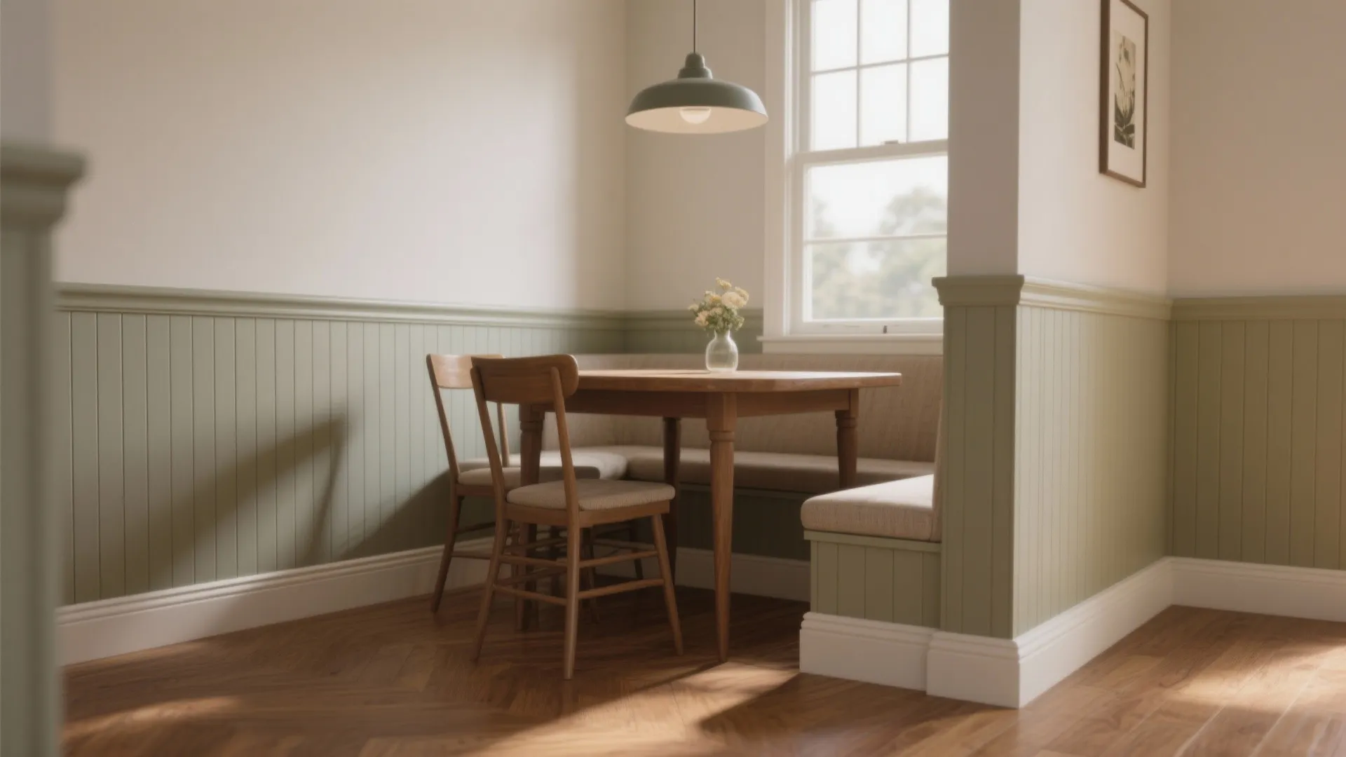 3. Add a practical mid-height panel: wainscoting or washable panels
