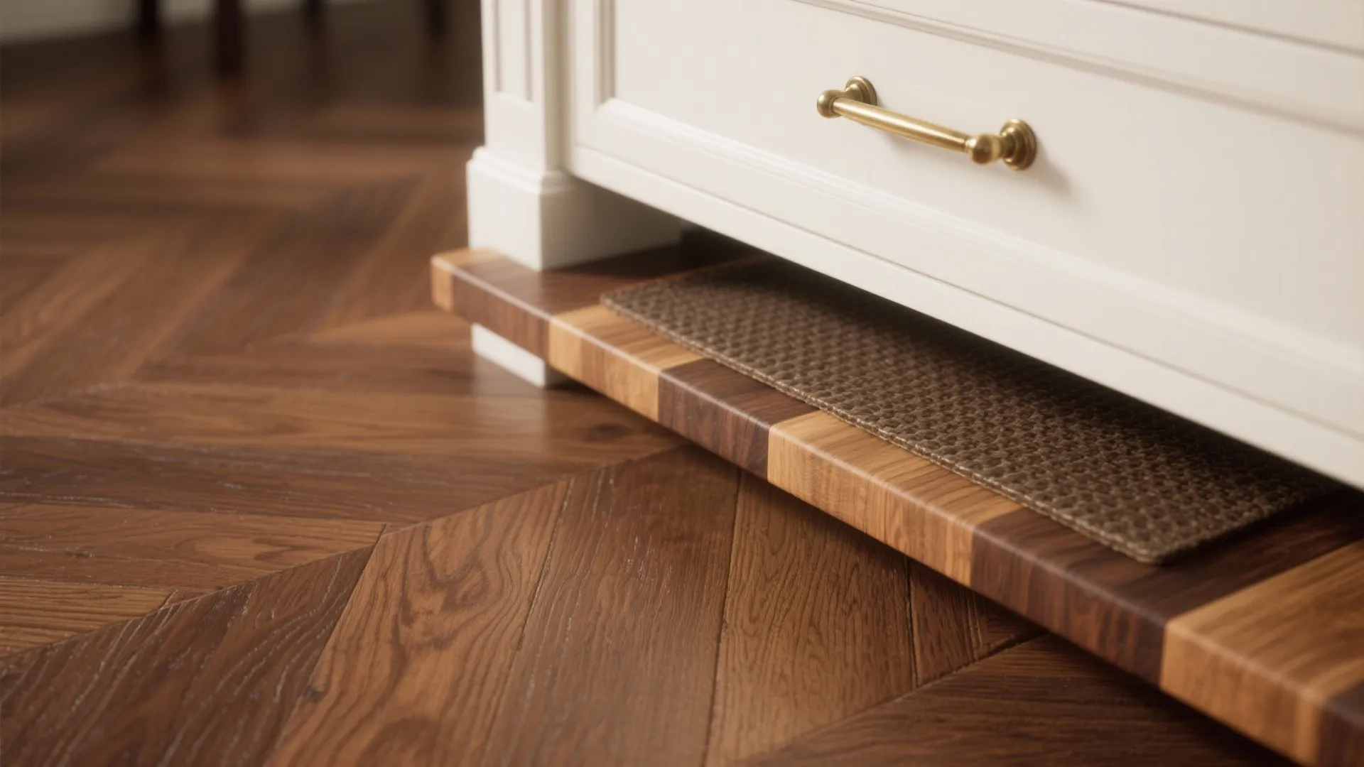 3. Use Mid-Tone Floors and Introduce Accent Materials