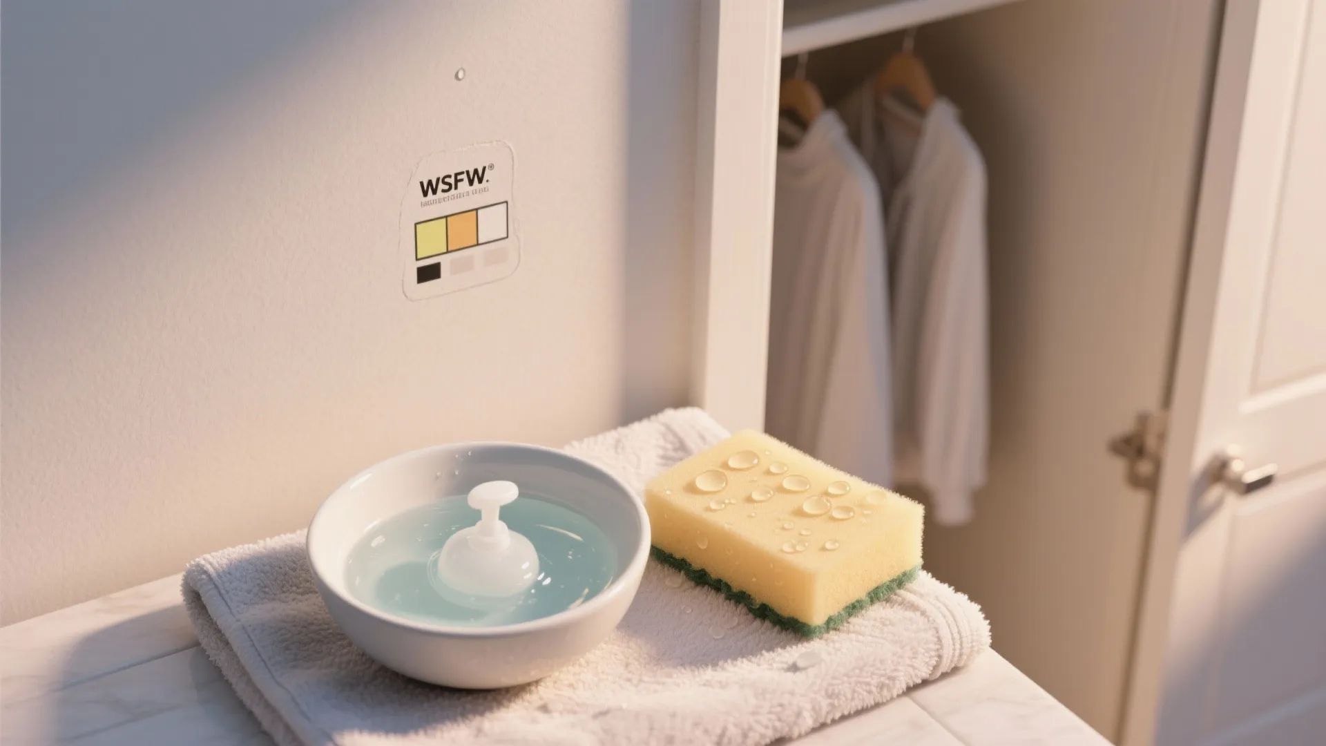 Tip 2: Use a mild soap solution and test a hidden spot