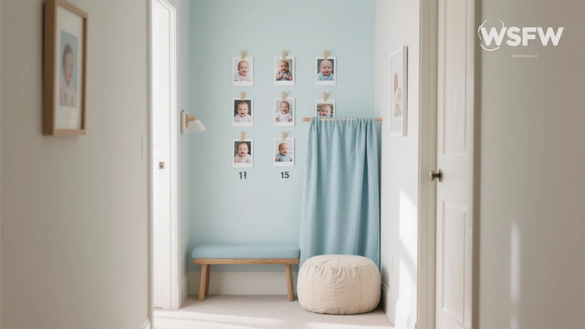 Milestone Photo Wall + Baby-Safe Photo Booth Corner