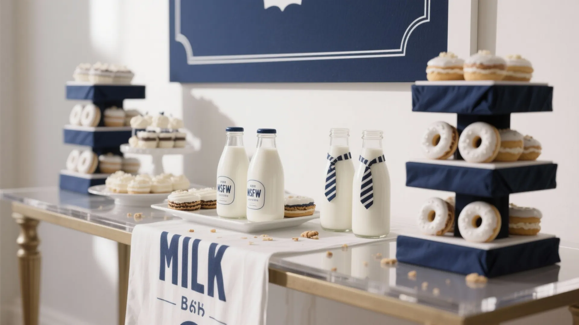 Dessert table as a “Milk Bar” CEO station
