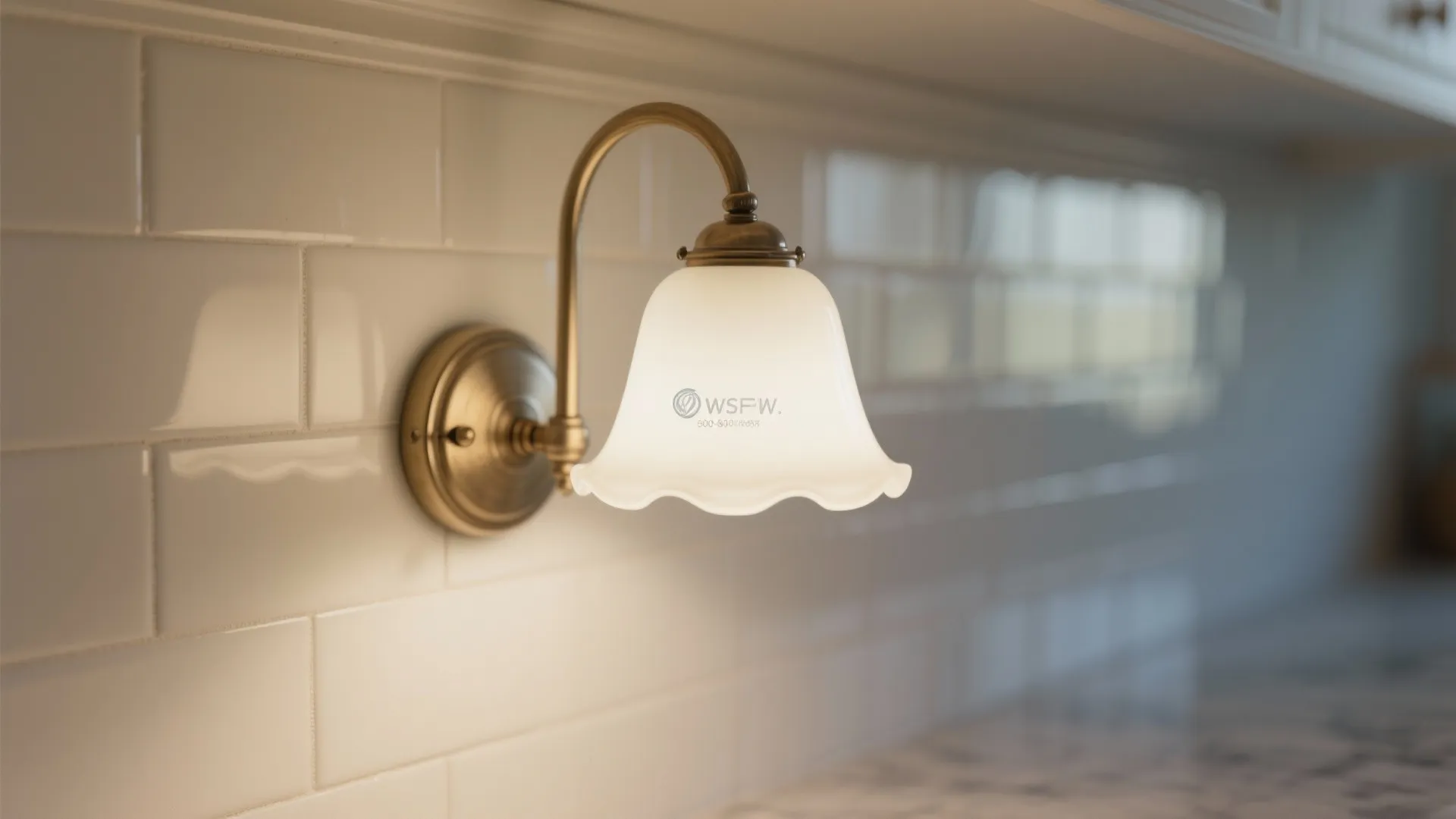 Milk-glass shades for soft, glare-free task light