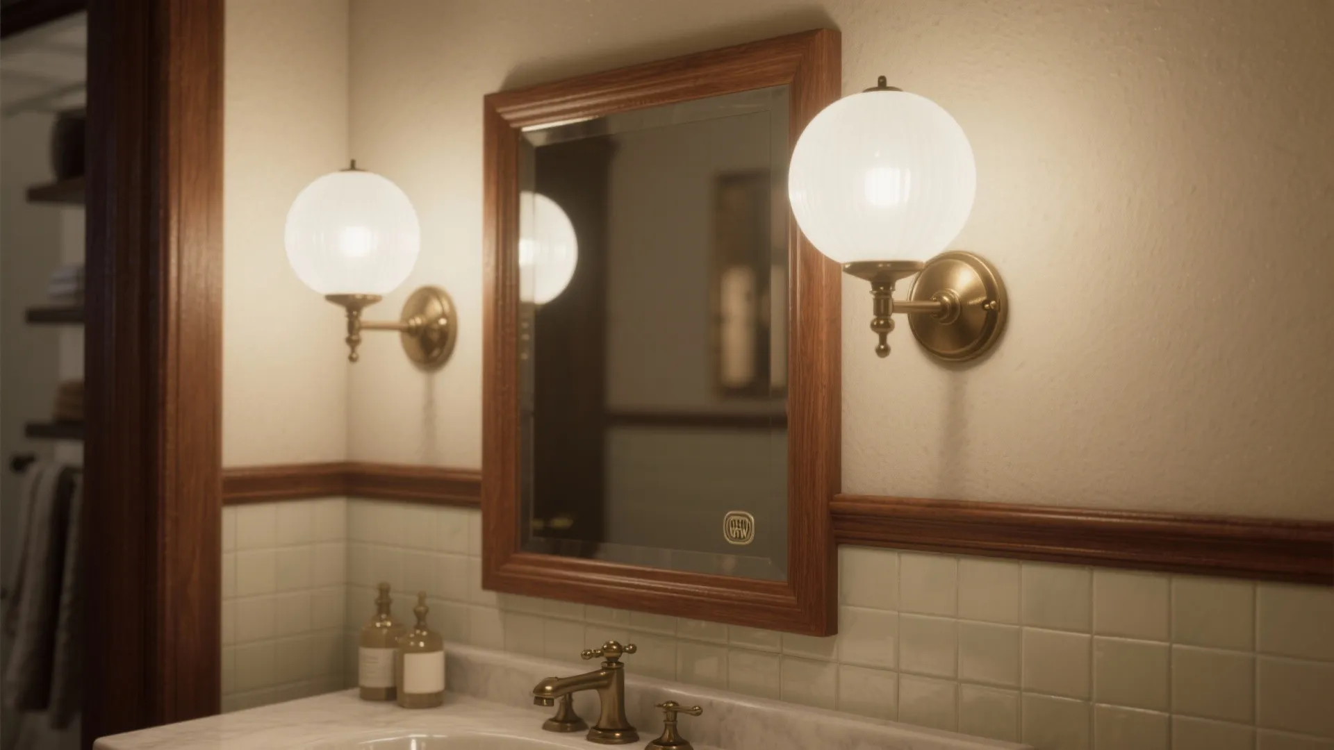 2. Milk Glass Globe Wall Lights