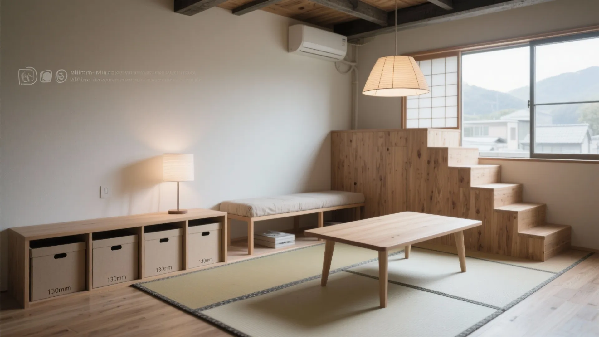 Tips 5: 家具寸法の“ミリ単位”管理で階段状レイアウト（东京）