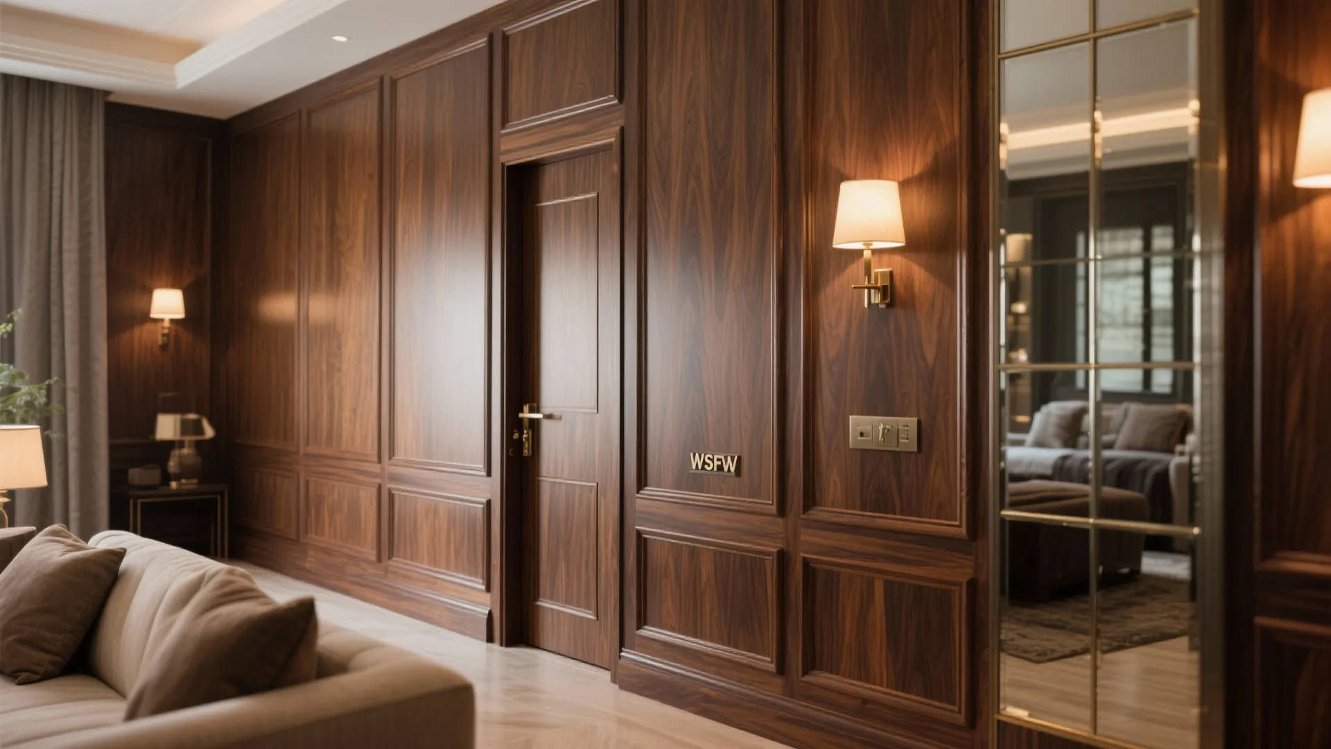 Smart space luxury: millwork, mirrors, and hidden storage