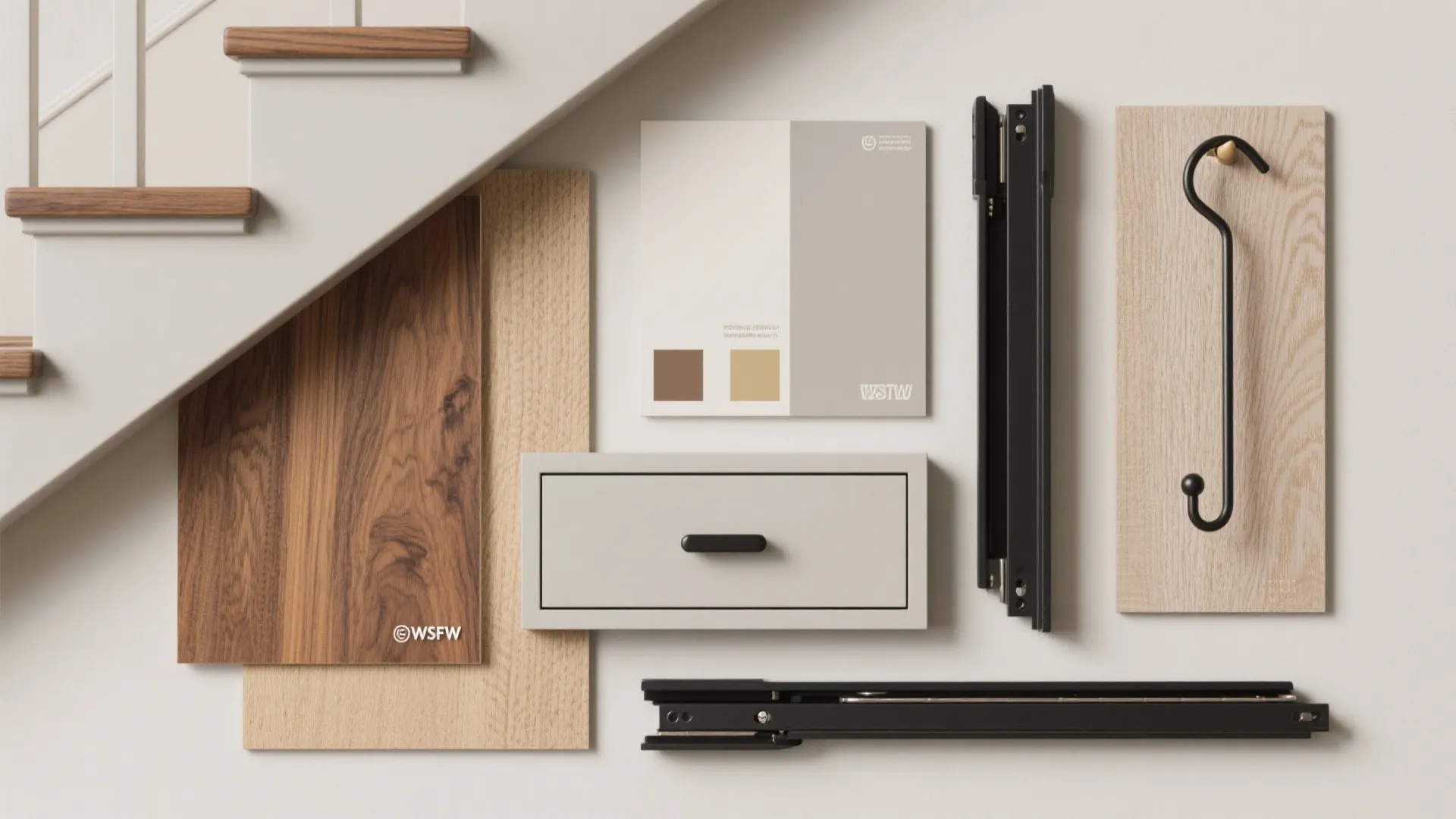 Storage Under Stairs, Styled for Flow