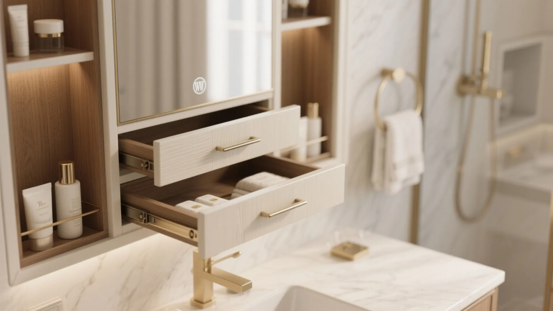 4) Storage that looks like millwork art