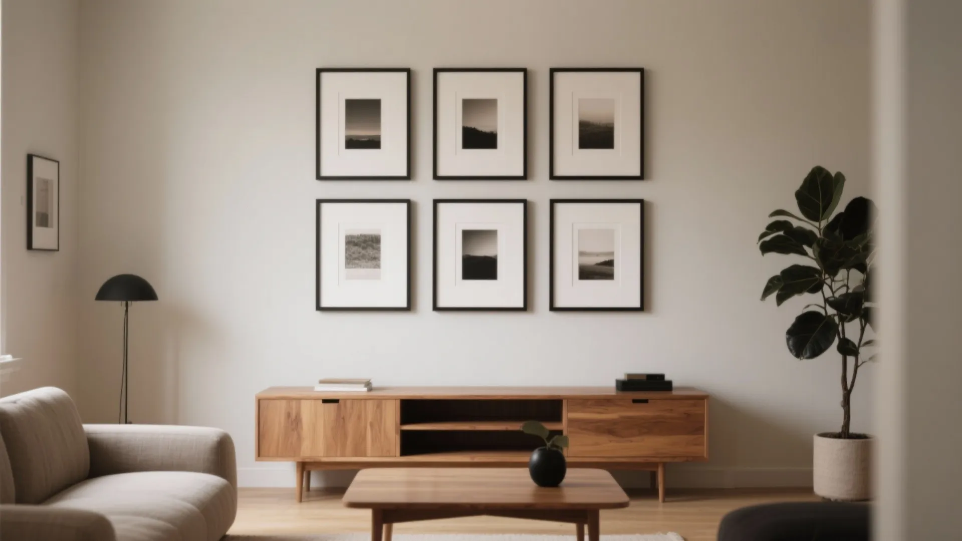 Minimalist Gallery Wall, Curated and Calm