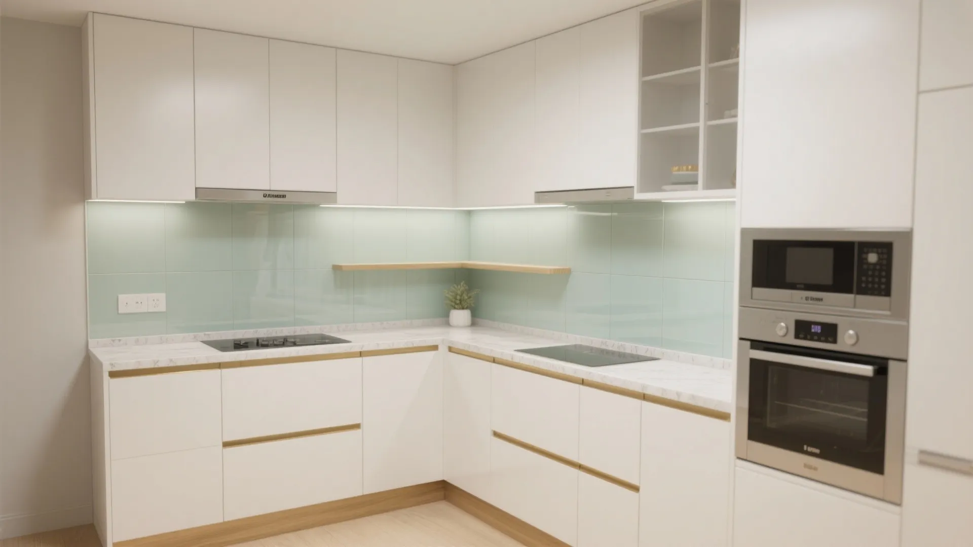 Minimalist kitchen storage that actually fits a 1 BHK