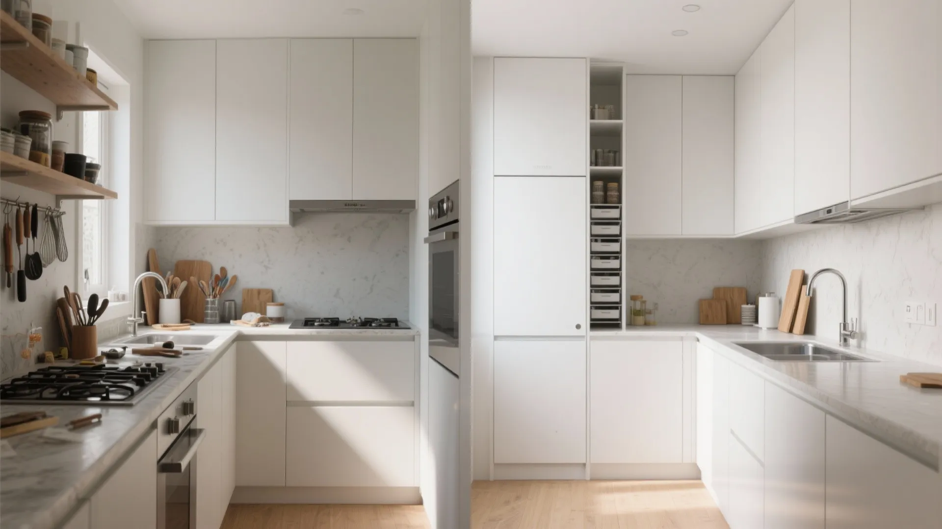 Minimalist Kitchen Storage That Calms the Chaos