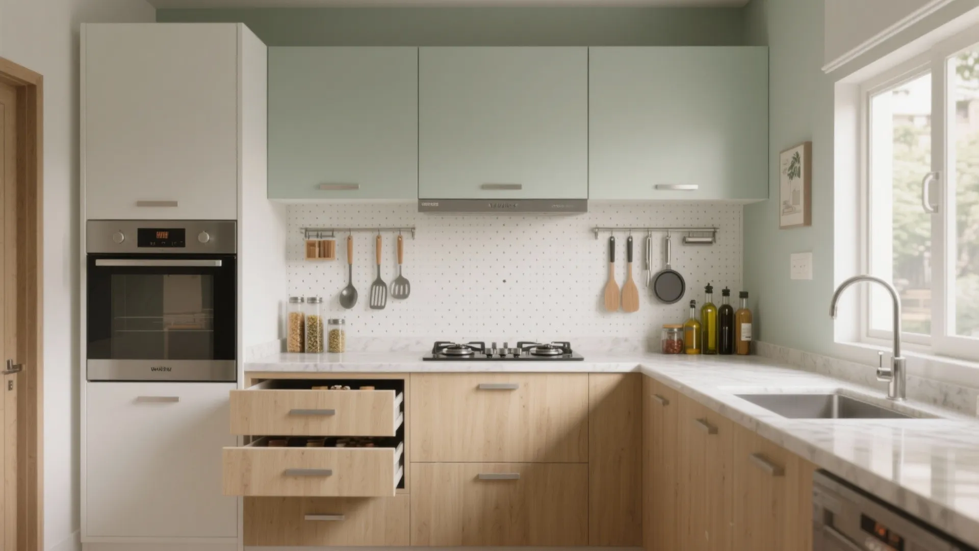 Minimalist kitchen storage that actually simplifies life
