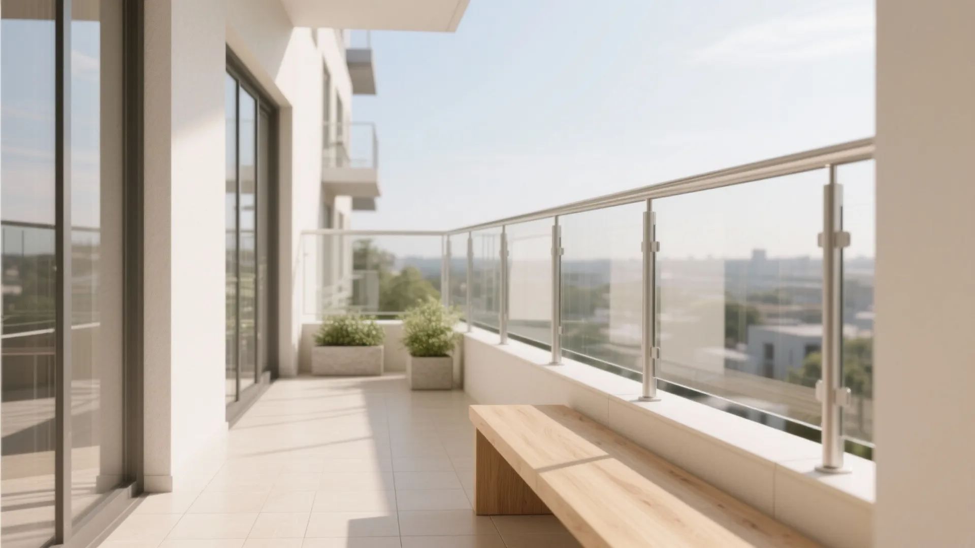 Minimalist Railing + Light Palette