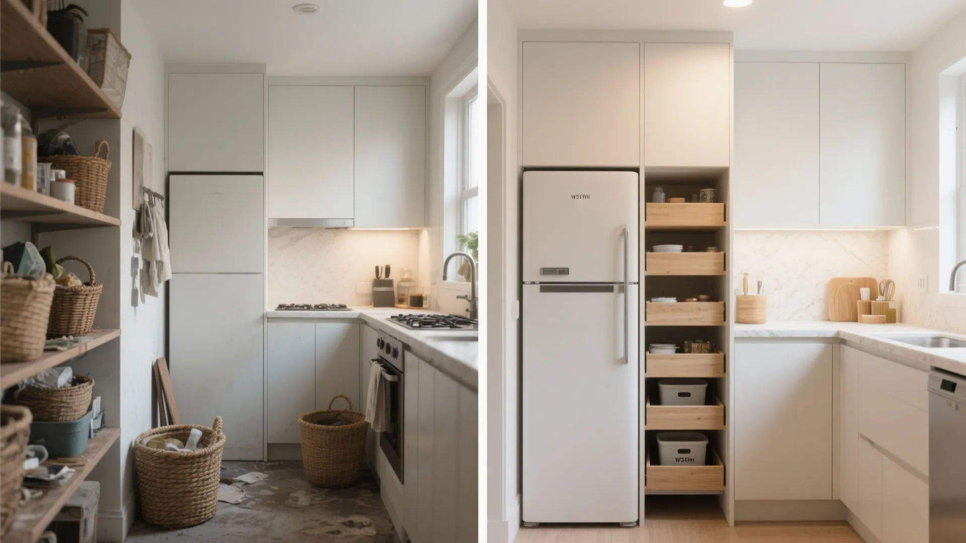 Minimalist Kitchen Storage That Actually Hides Clutter