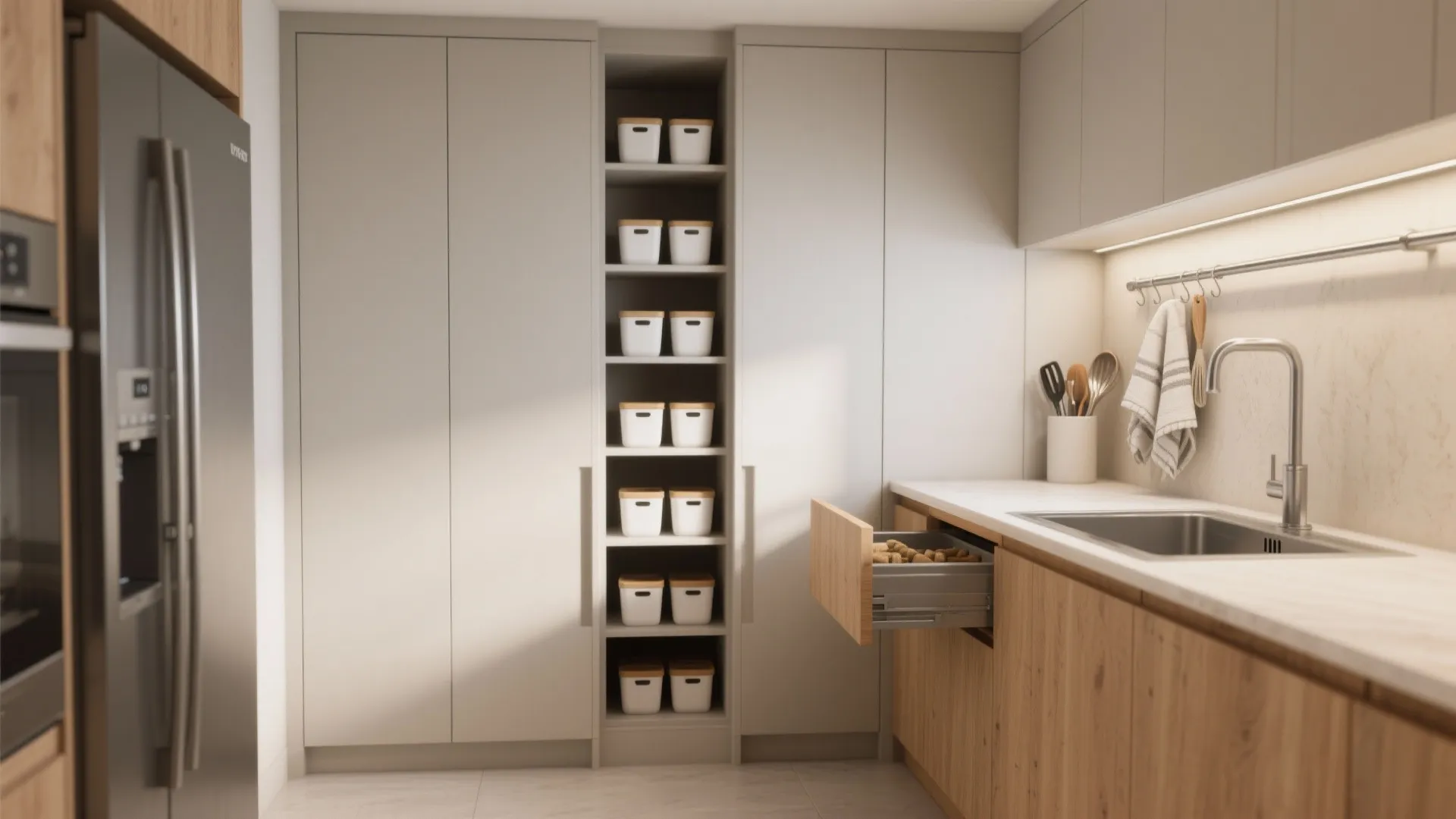 Minimalist Kitchen Storage That Actually Serves You