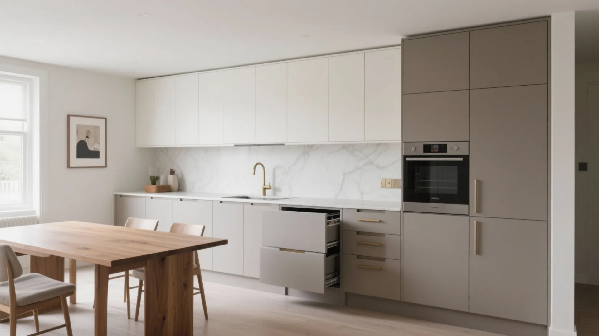 Minimalist kitchen storage that looks intentional