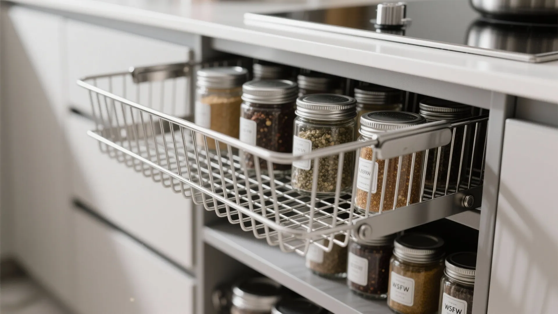 Minimalist kitchen storage that actually moves with you
