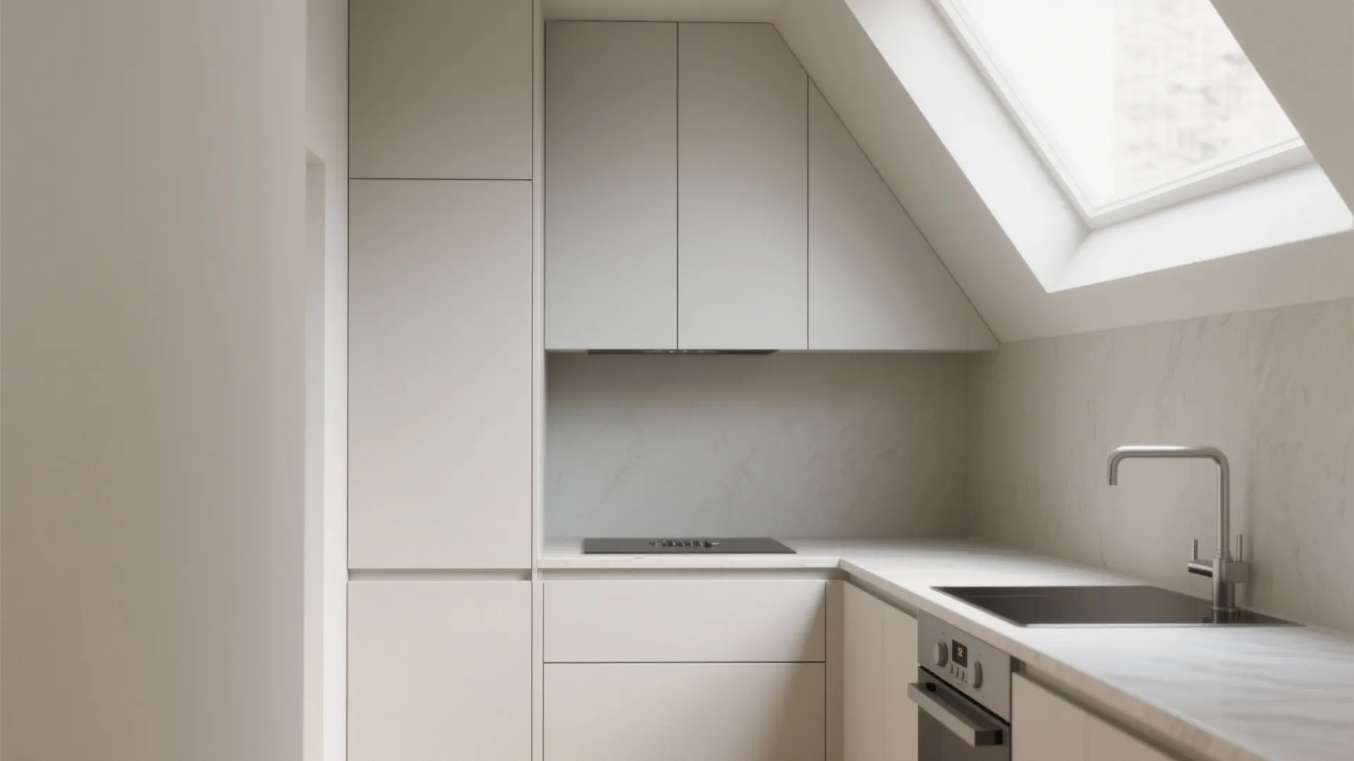 Minimalist storage that disappears into the walls