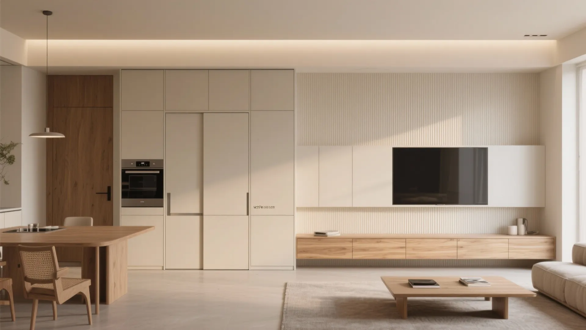 Minimalist storage that disappears visual clutter