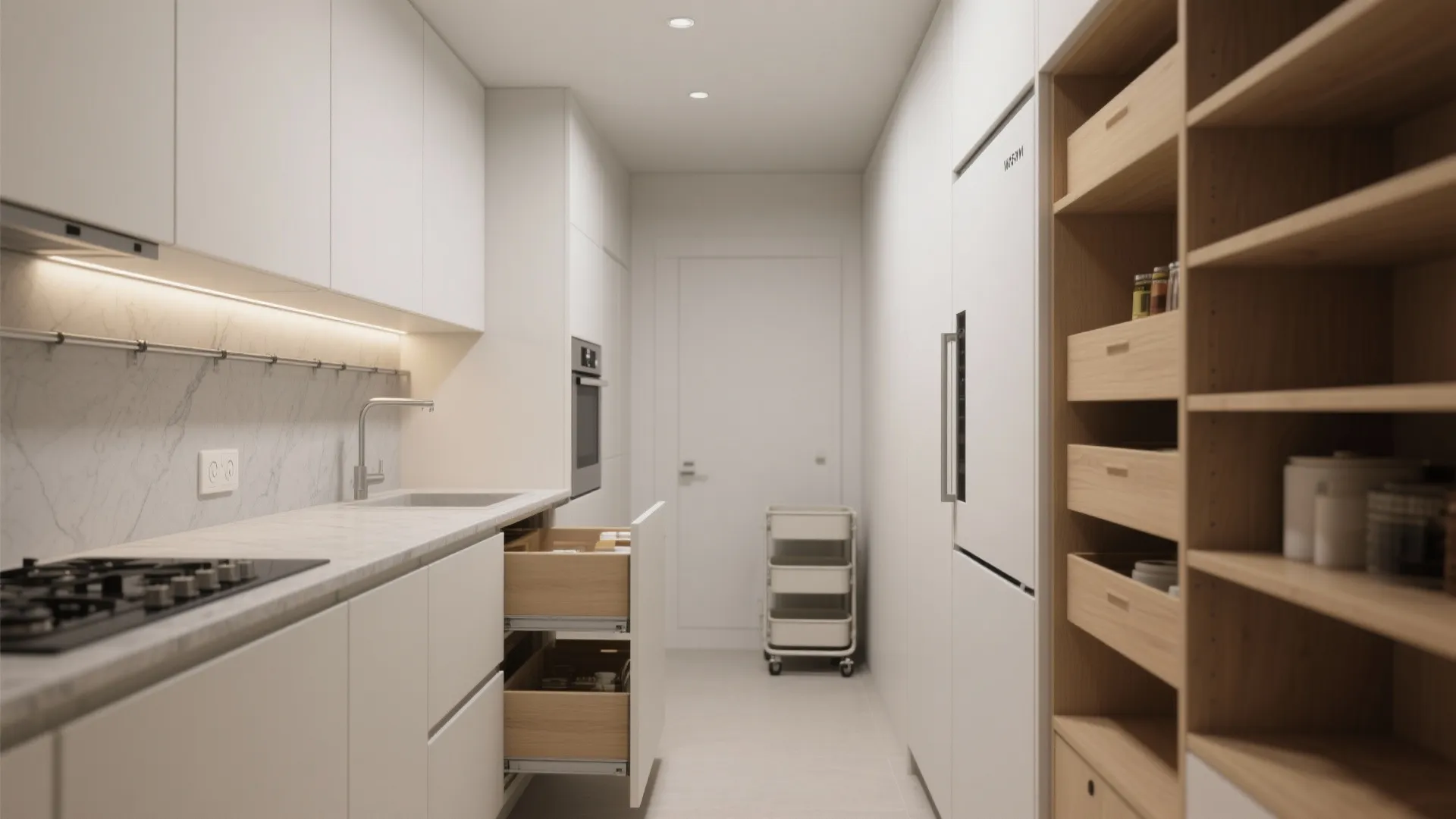 Minimalist Kitchen Storage That Actually Hides Clutter