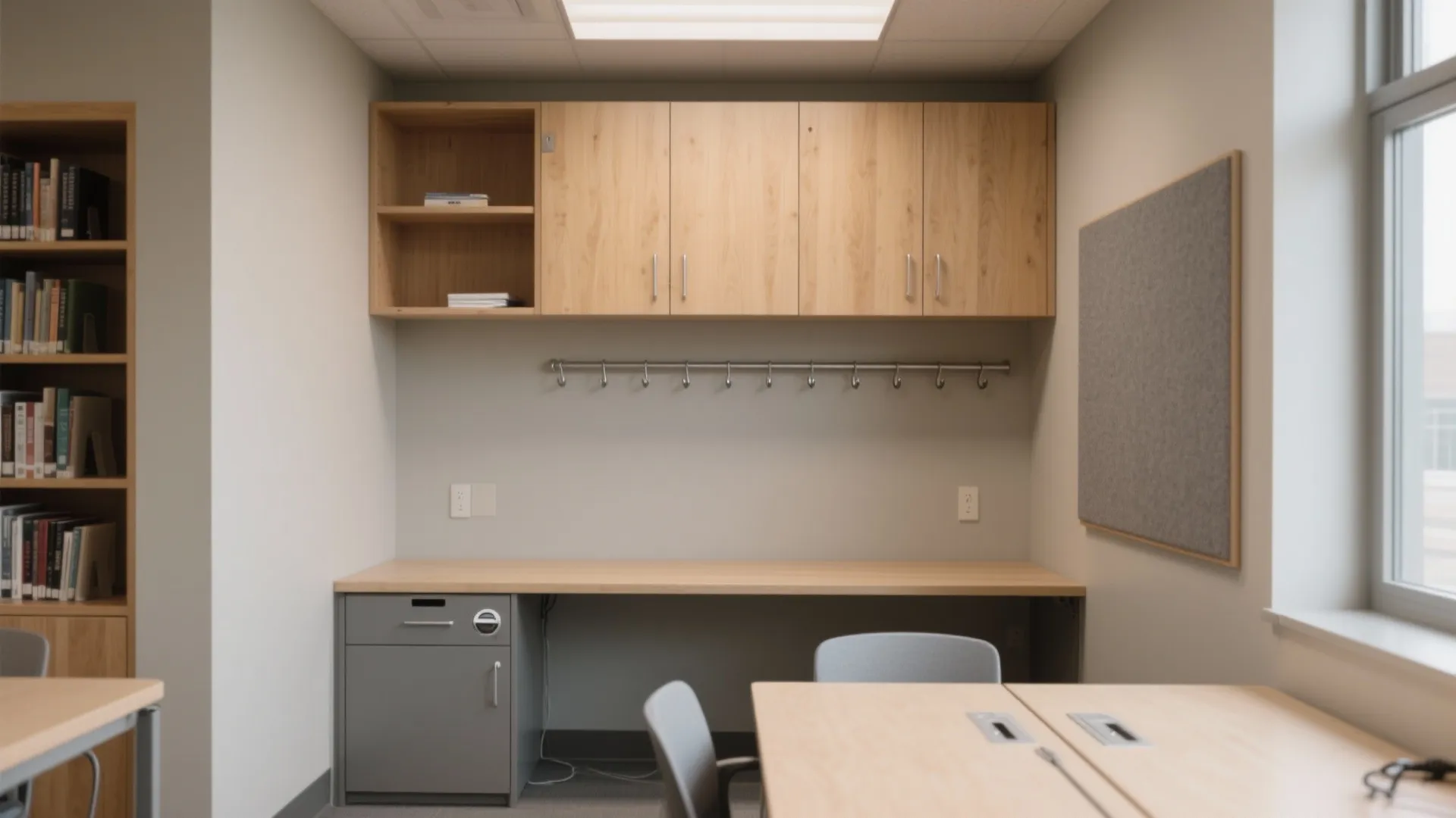 Minimalist study storage