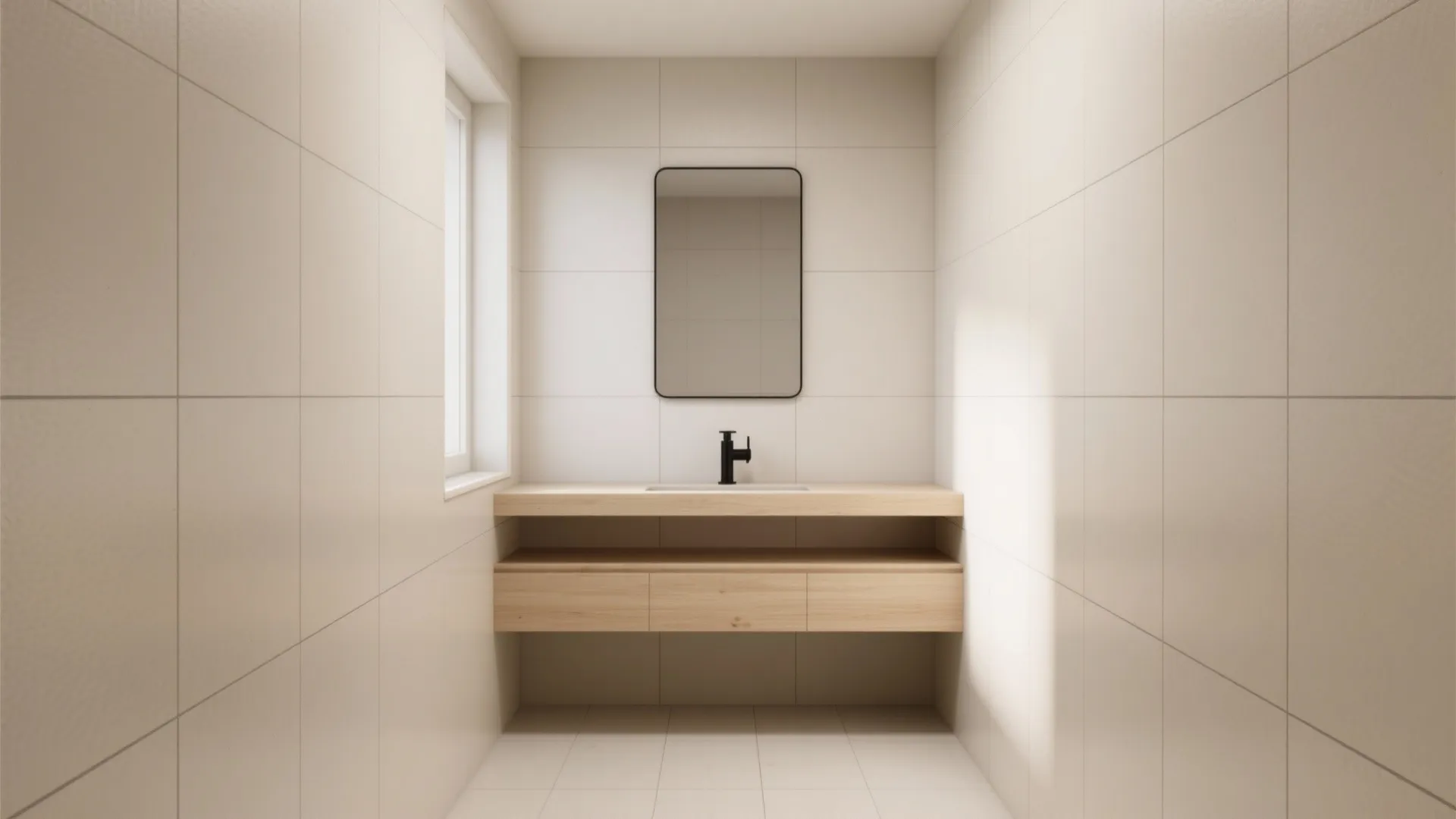 Minimalist tile palette for small kitchens and baths