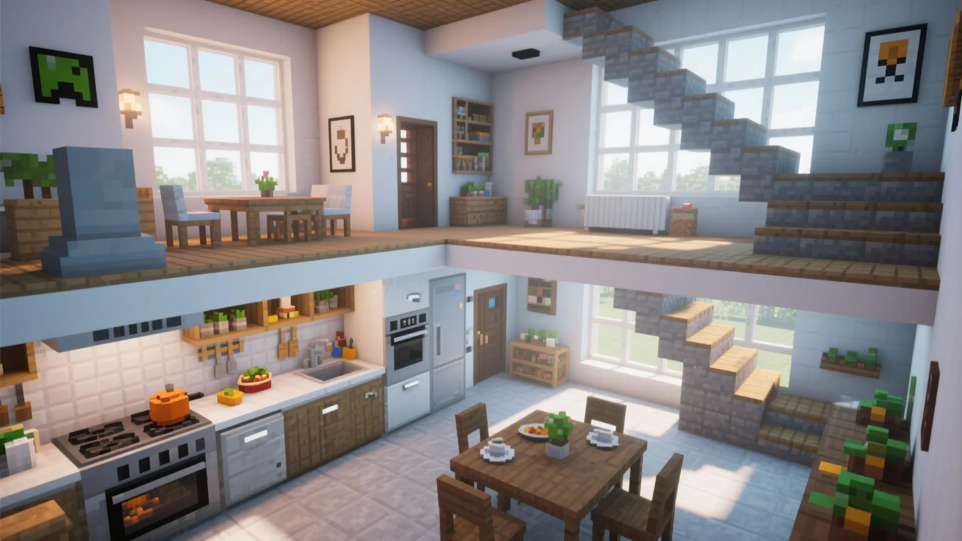 7. Multi-Level Kitchen