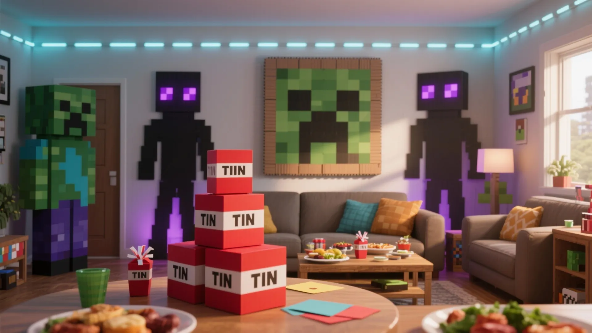 DIY Minecraft Party Decorations — 5 Ideas: Pixel-perfect party décor from a pro: five easy, budget-friendly Minecraft DIYs for small spaces