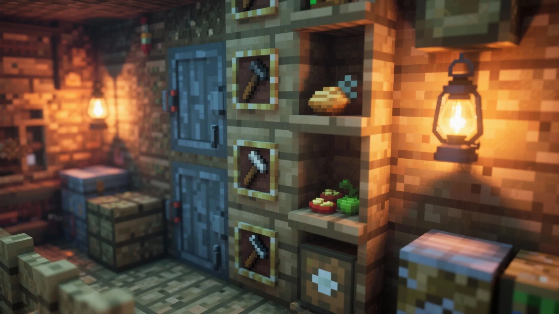 3. Vertical Storage Shelves