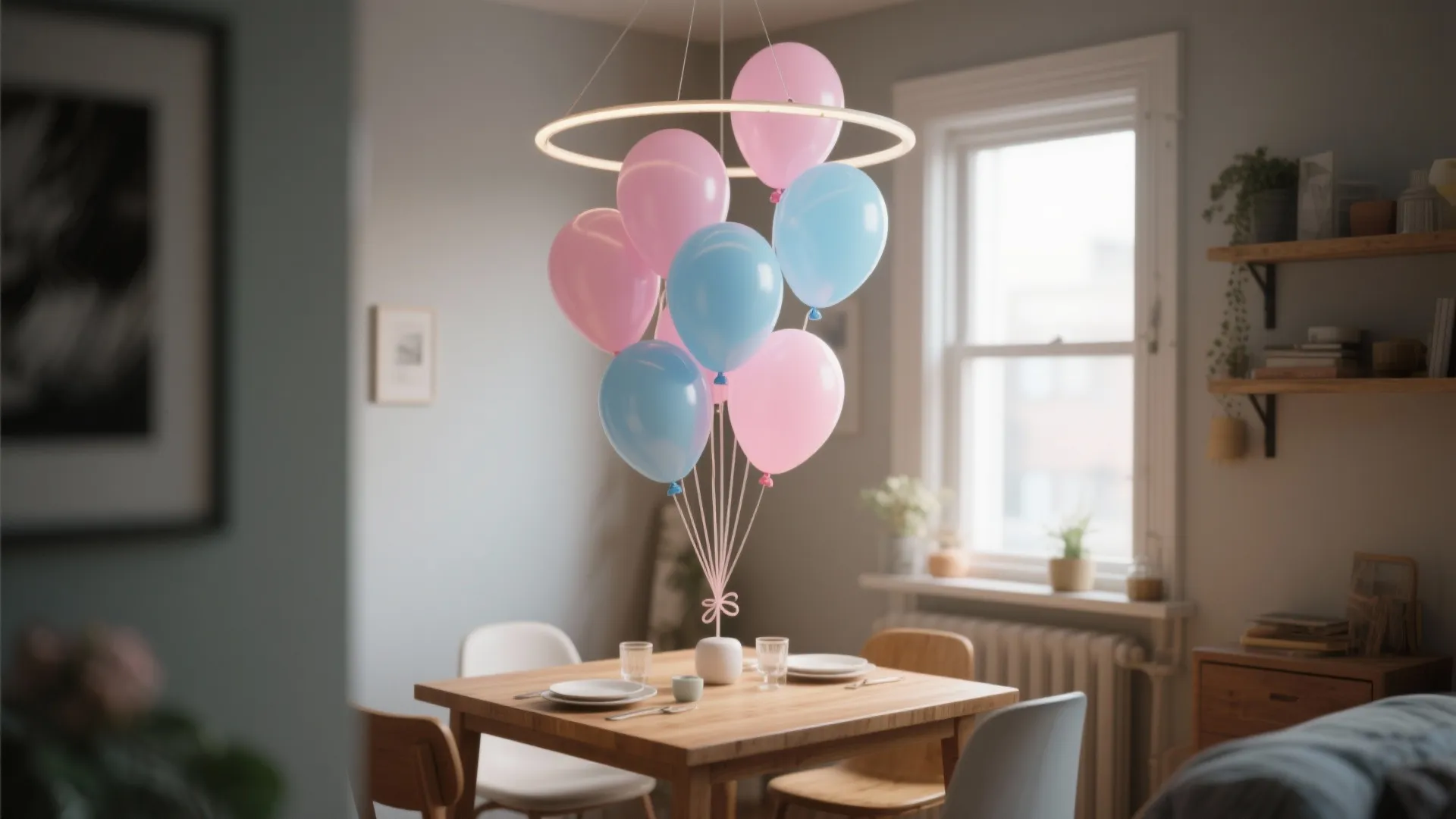 1. Mini Balloon Chandelier