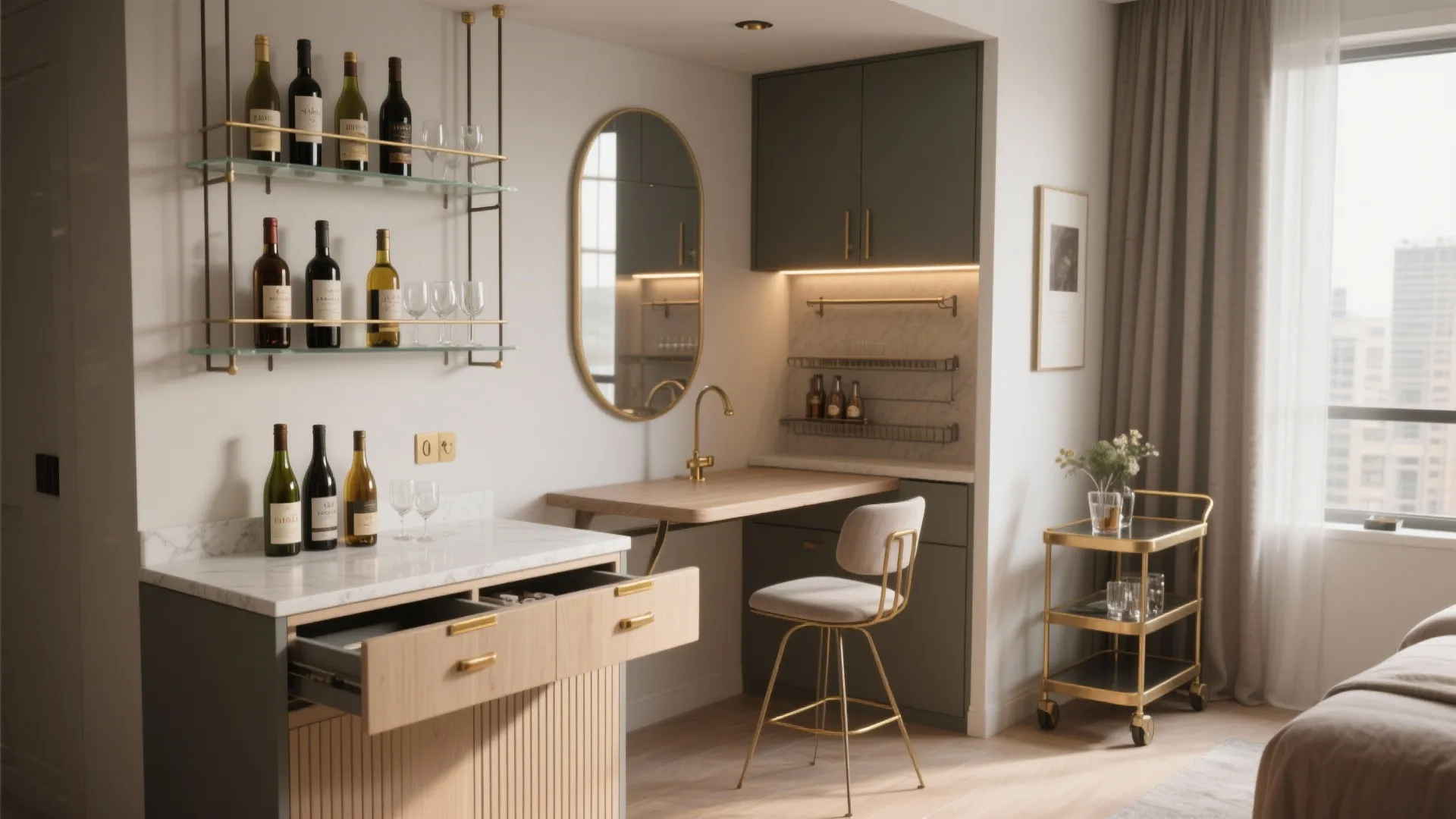 5 Home Bar Designs for Small Spaces: Compact, stylish and doable ideas I’ve used in tiny homes and apartments