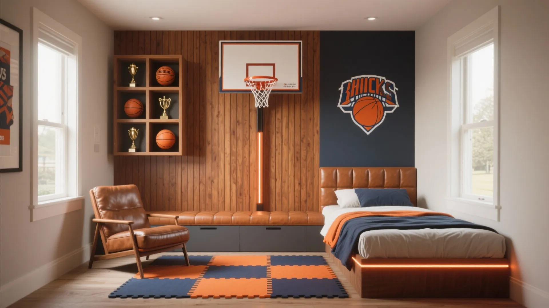 Basketball Bedroom Decor: 5 Playful Ideas: Creative basketball bedroom decor ideas to maximize small spaces with style and function
