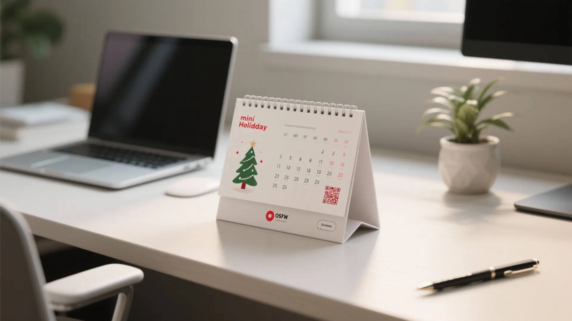 5. Desk-Ready Mini Calendar or Stand-Up Card