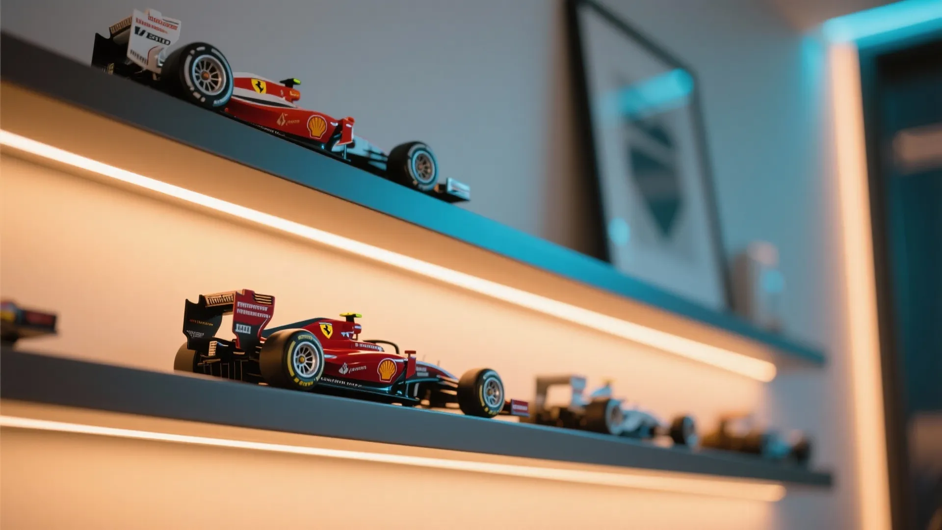 3. Miniature Car Display Shelf