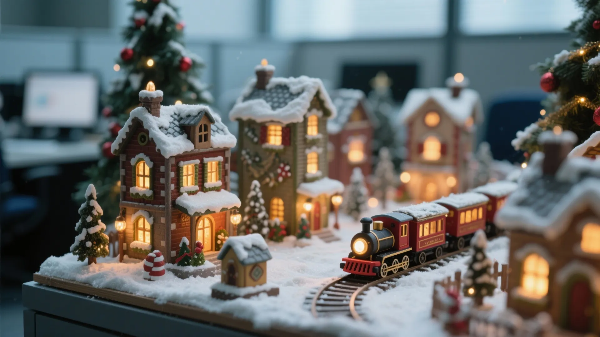 7. Miniature Christmas Village Day