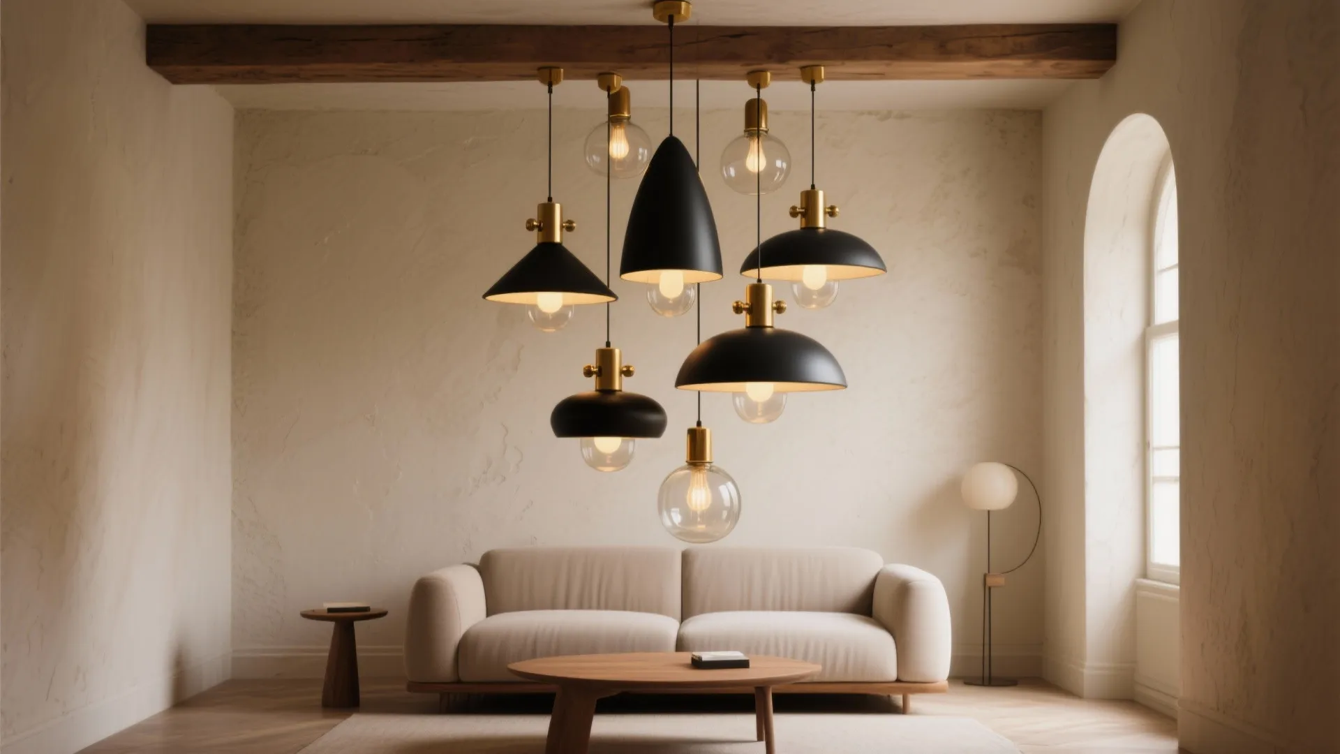 1. Mini cluster chandelier