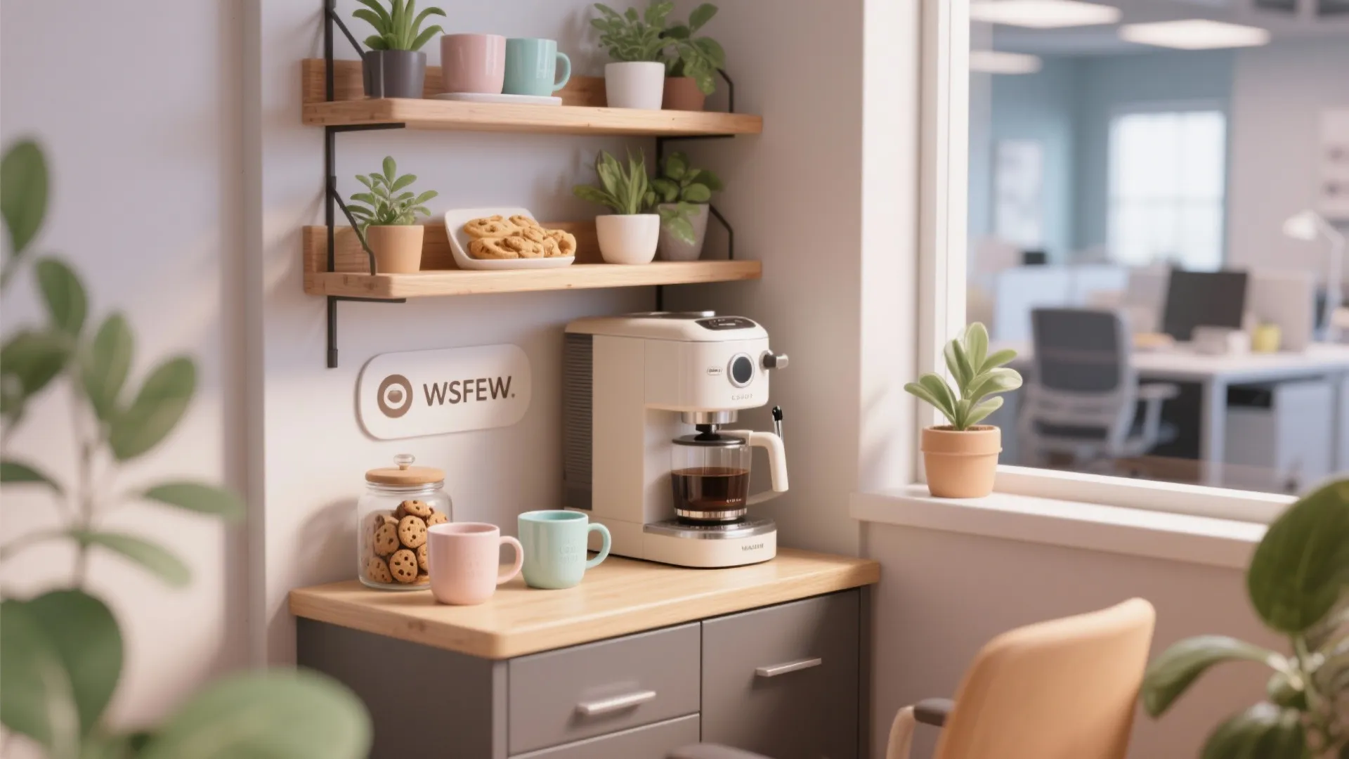 8. Mini Coffee and Snack Station