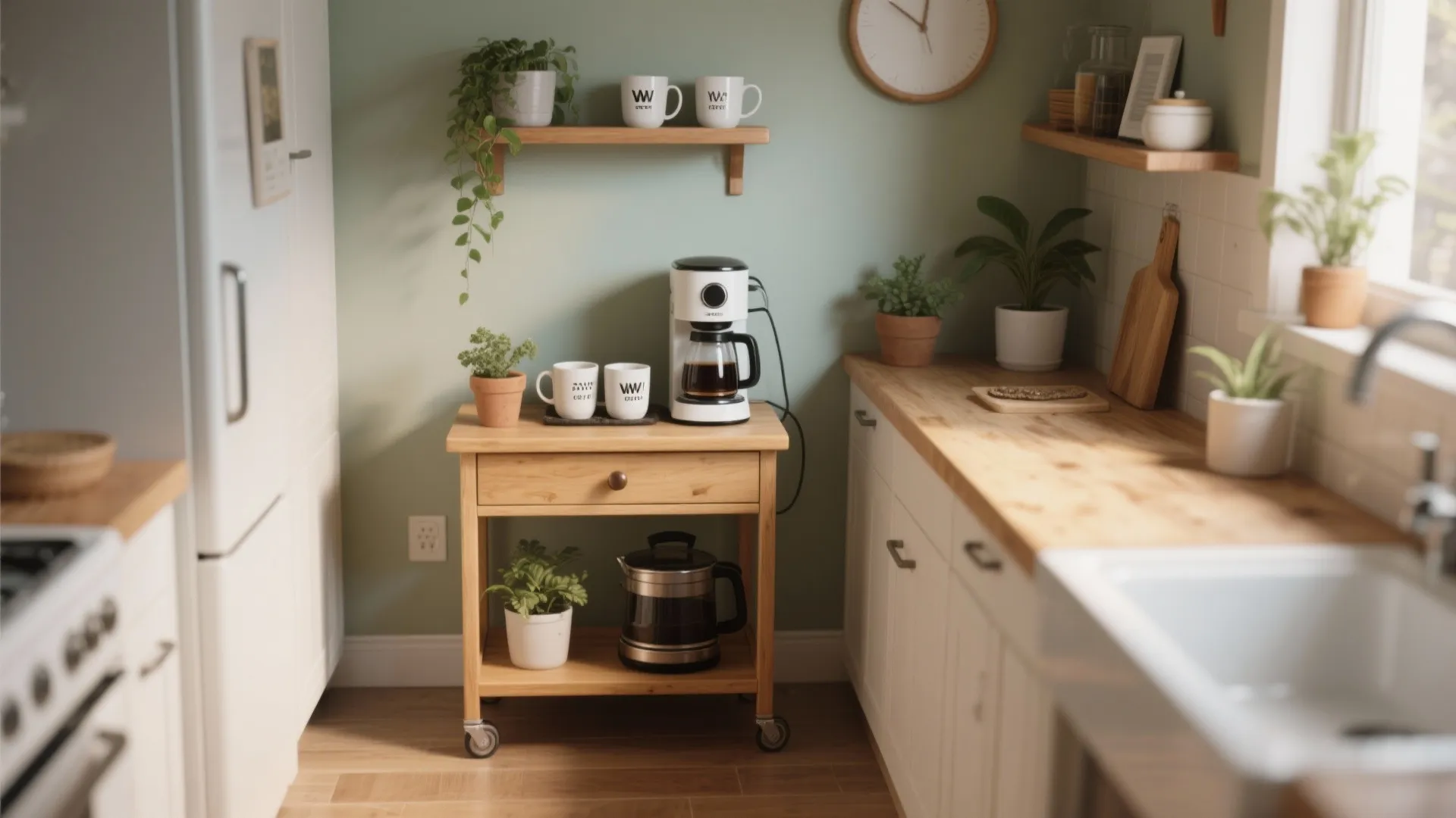 9. Create a Mini Coffee or Prep Station