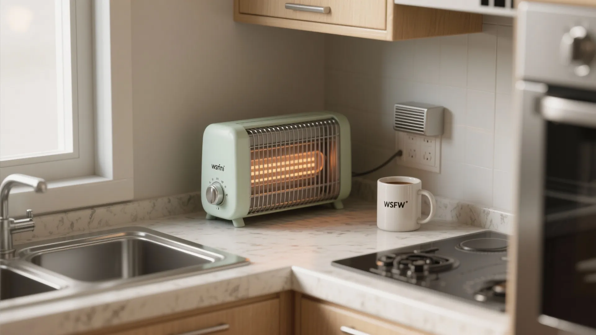 5. Countertop mini convection heaters (kitchen & nook friendly)
