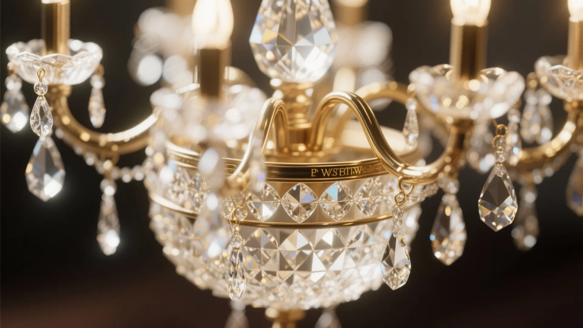 1. Miniature crystal chandelier